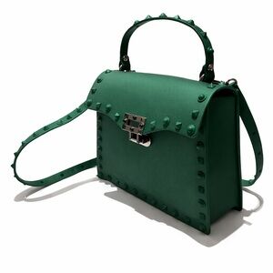 Green Studded Handbag